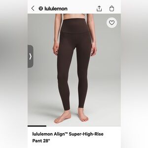 lululemon Align™ Super-High-Rise
Pant 28"